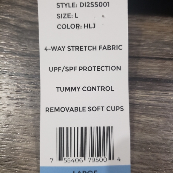 Dkny Plunge Neck Swimsuit Tummy Control One Piece Swimsuit Black Bathing Suit - Picture 6 of 6